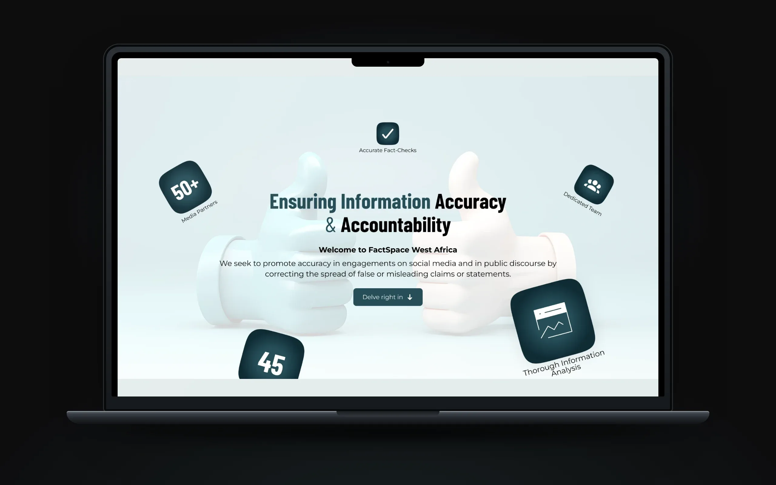FactSpace home hero: Ensuring Information Accuracy and Accountability