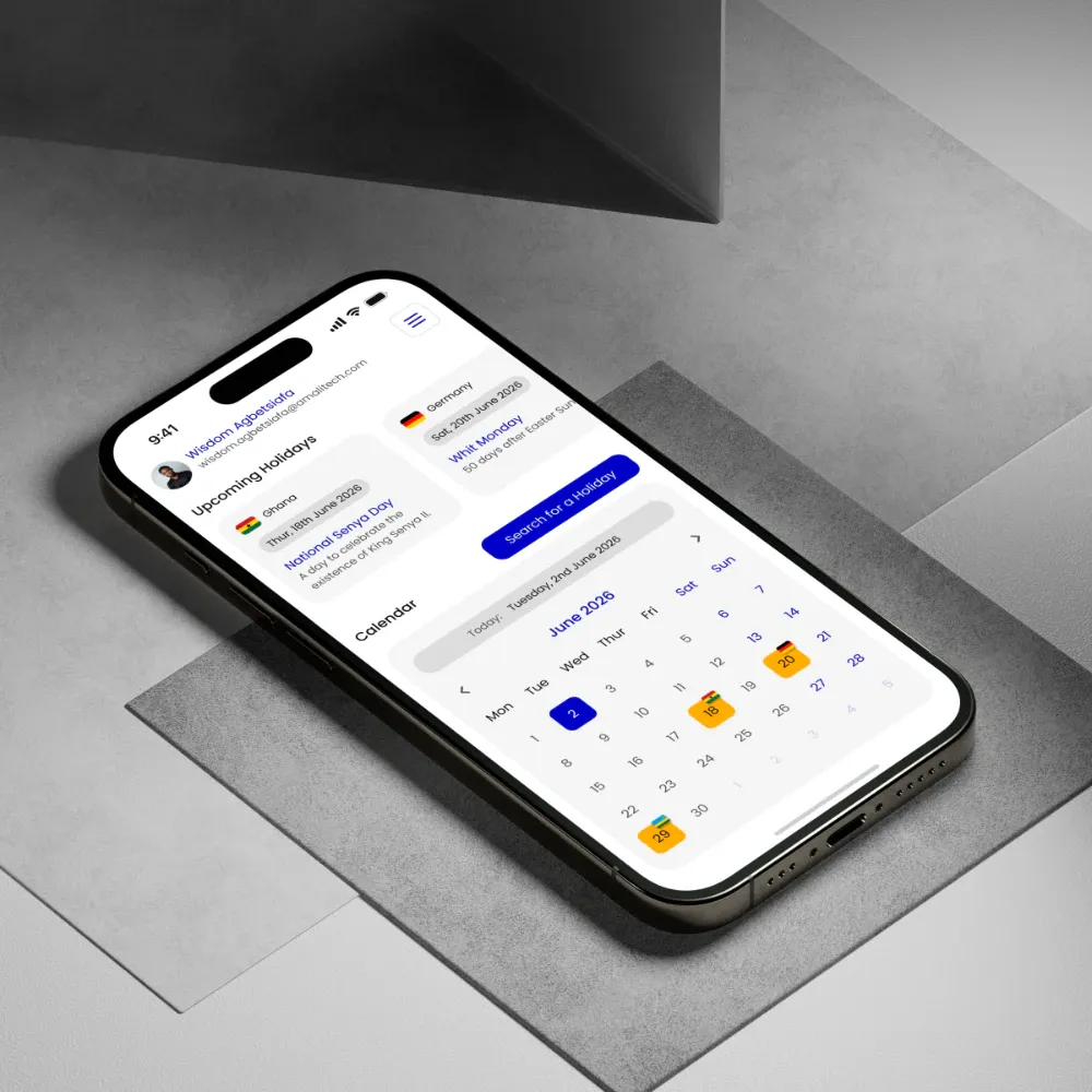 Connect – Holiday tracker: One calendar for a team split across three countries