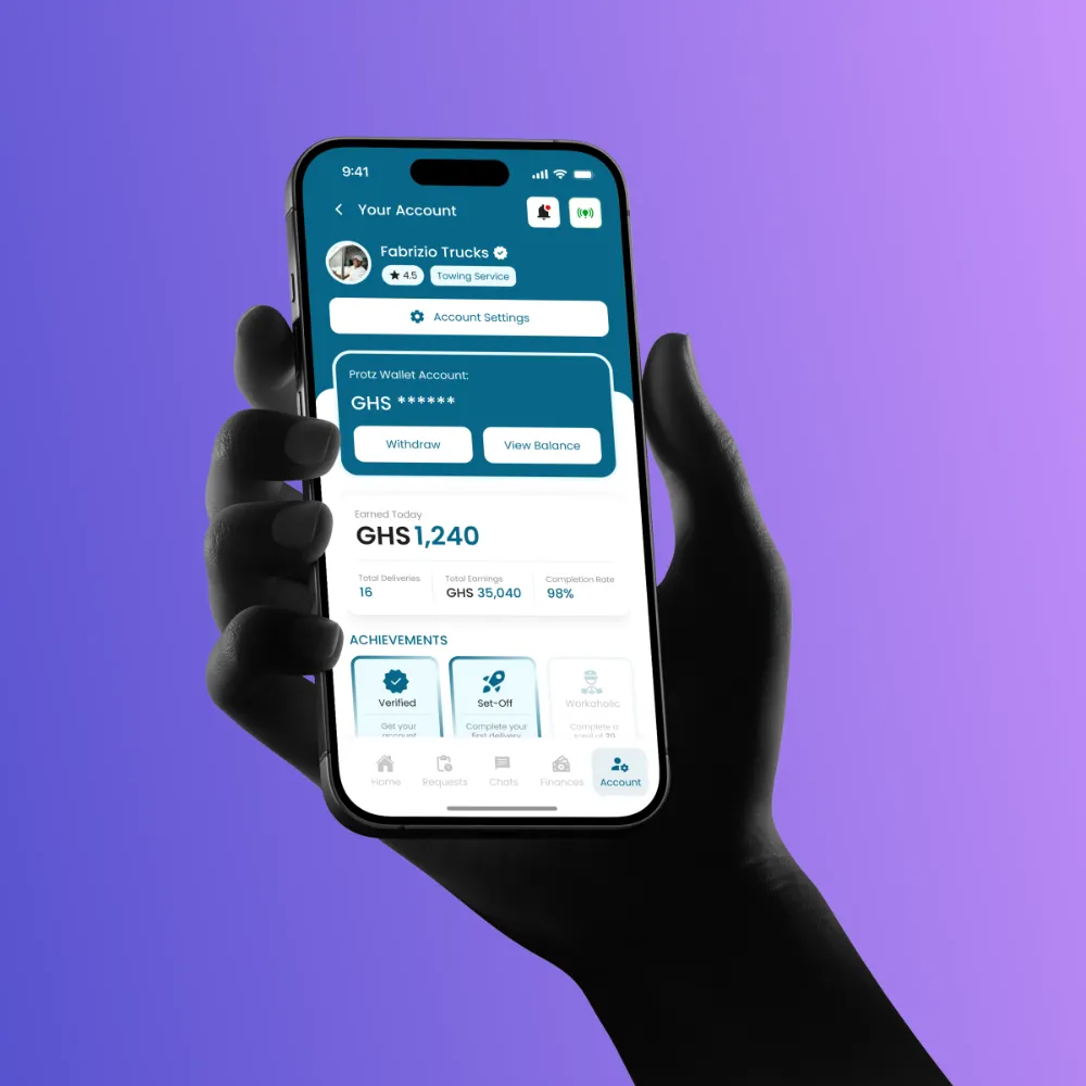 Protz — On-demand towing and water delivery for Ghana