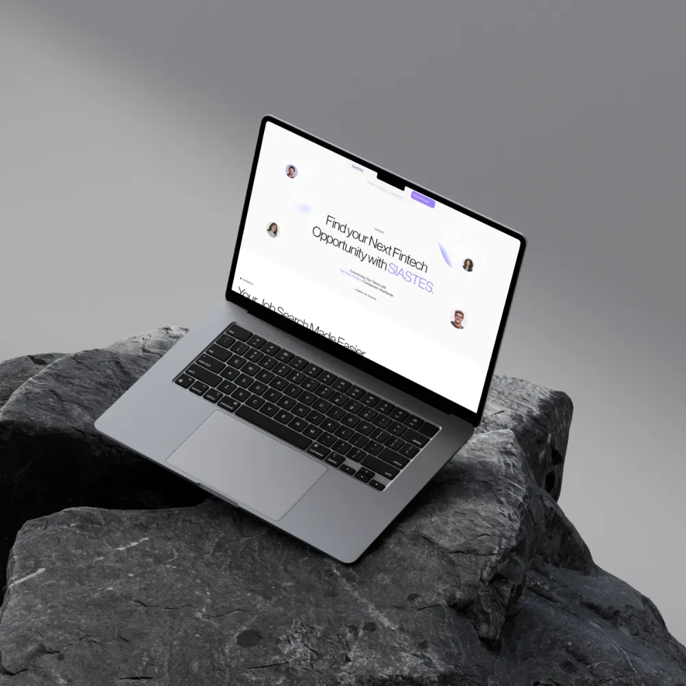 Siastes Website — The marketing front door for a fintech talent platform